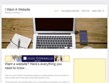 Tablet Screenshot of iwantawebsite.co.uk